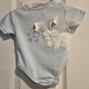 My 1st Easter Baby Blue Bunny Onesie